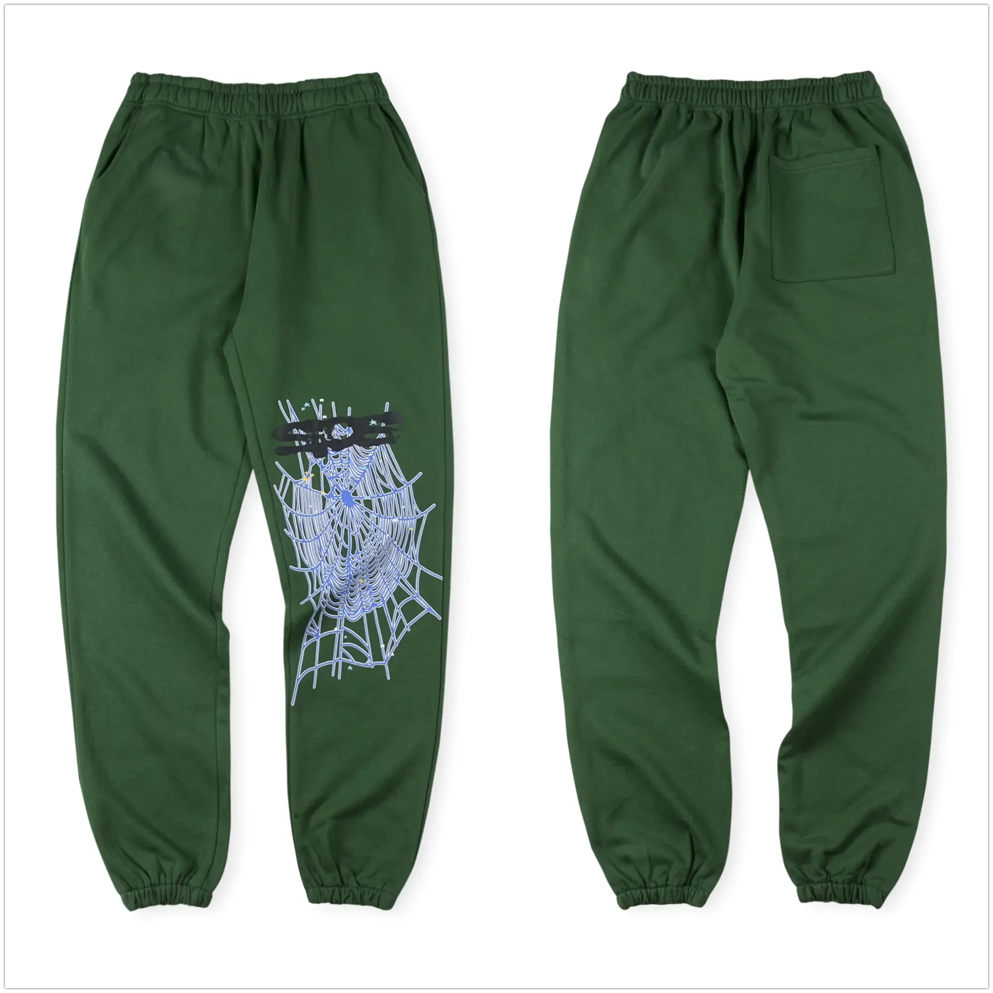 Merkbroeken Spider Vintage Cargo Sp5der Joggers Joggingbroeken Cargos Graffiti Print Joggingbroek Jogger Pantalon High Street Hip Hop Koppels Drawstringh6nh