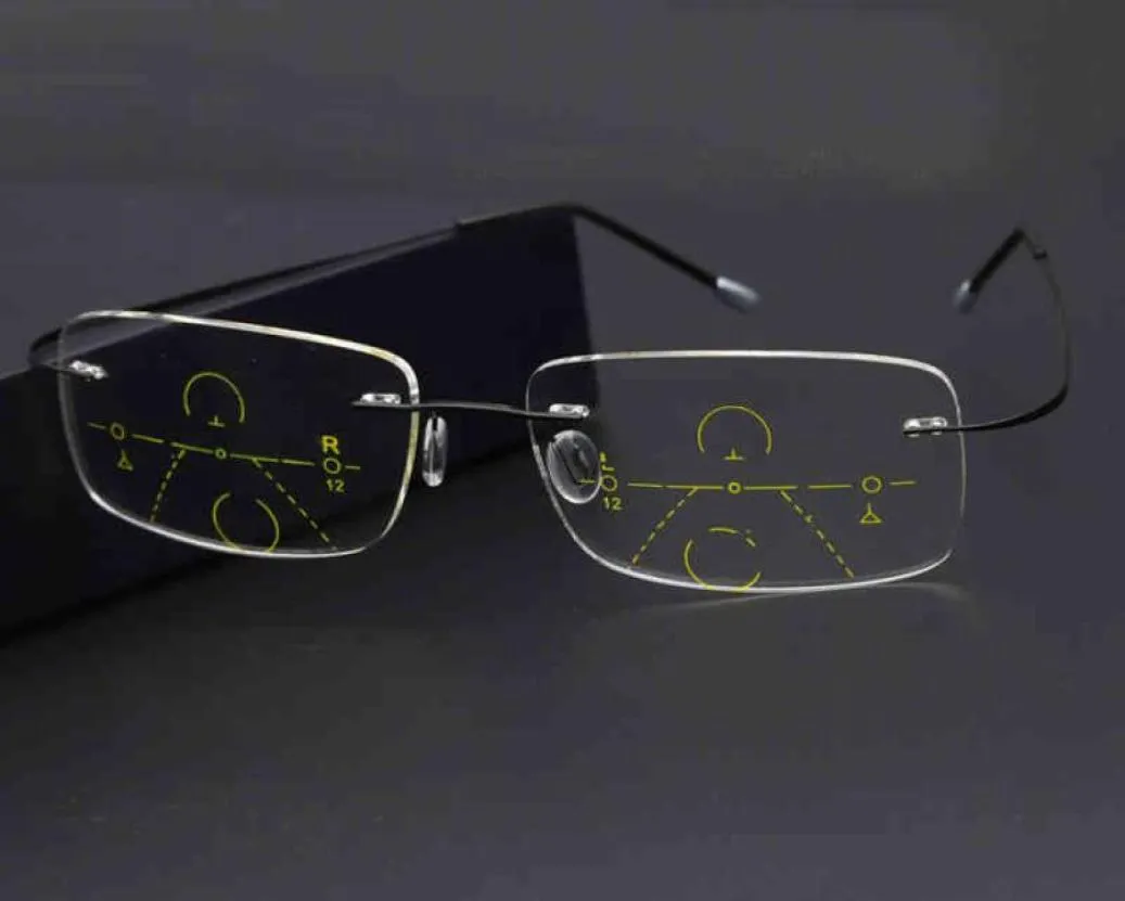 WEARKAPER Lunettes de lecture multifocales progressives intelligentes Zoom automatique Lunettes multifonctions sans monture de près et de loin Lunettes bifocales5284836