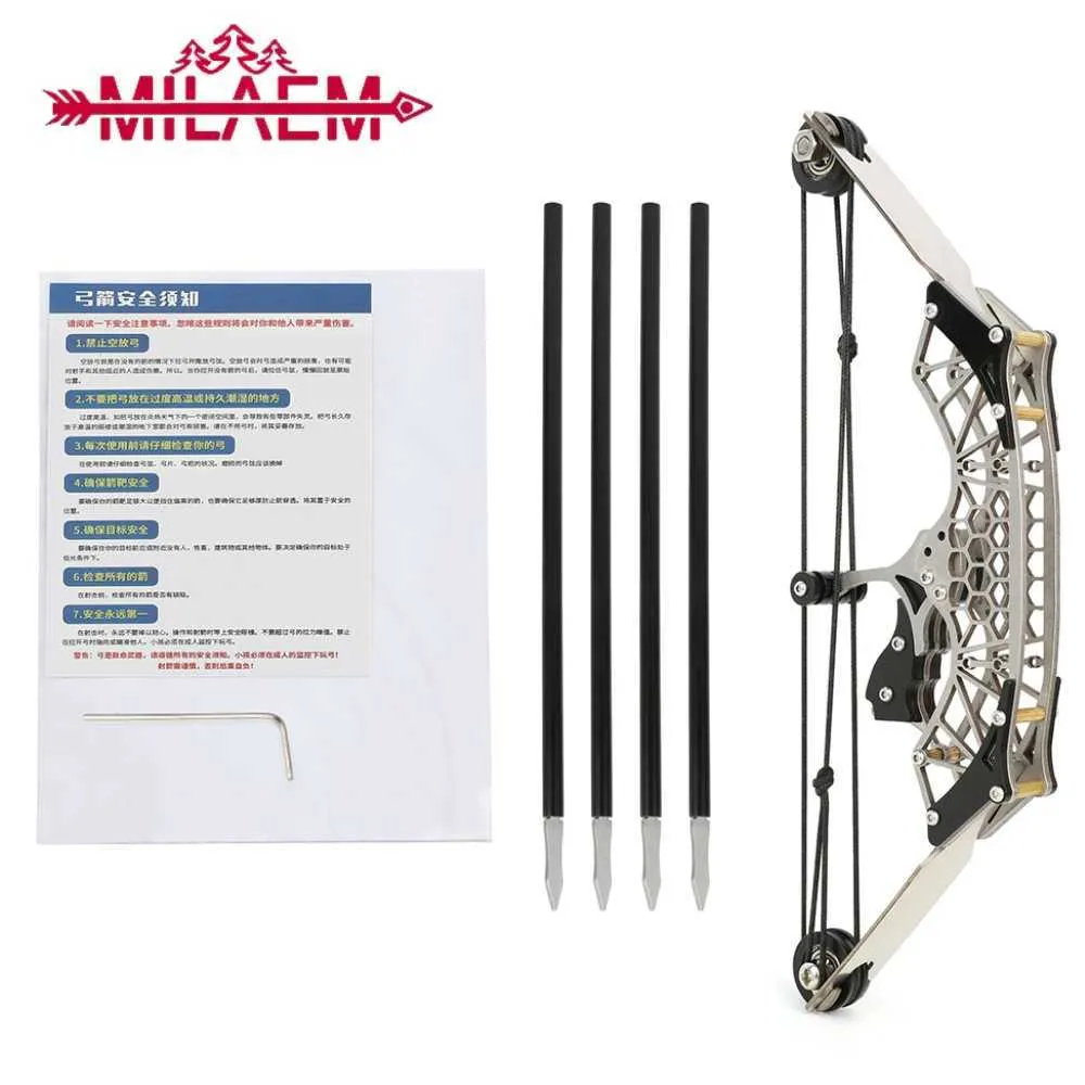 Bow Arrow Mini Compound Bow 20-25m Zakres po lewej/ prawej ręce Ogólne nowicjuszy na świeżym powietrzu strzelanie łucznictwo rodzic-dziecko interakcja YQ240301