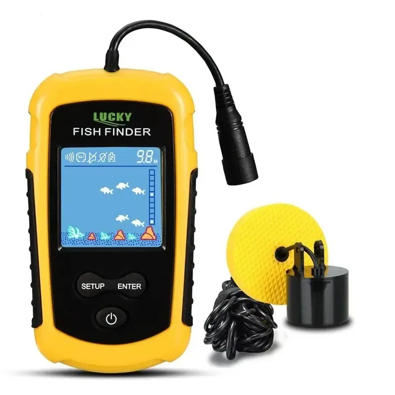 Finders FFC11081 alarme 100M Sonar Portable détecteur de poisson leurre de pêche écho sondeur détecteur de pêche alarme transducteur lac pêche en mer