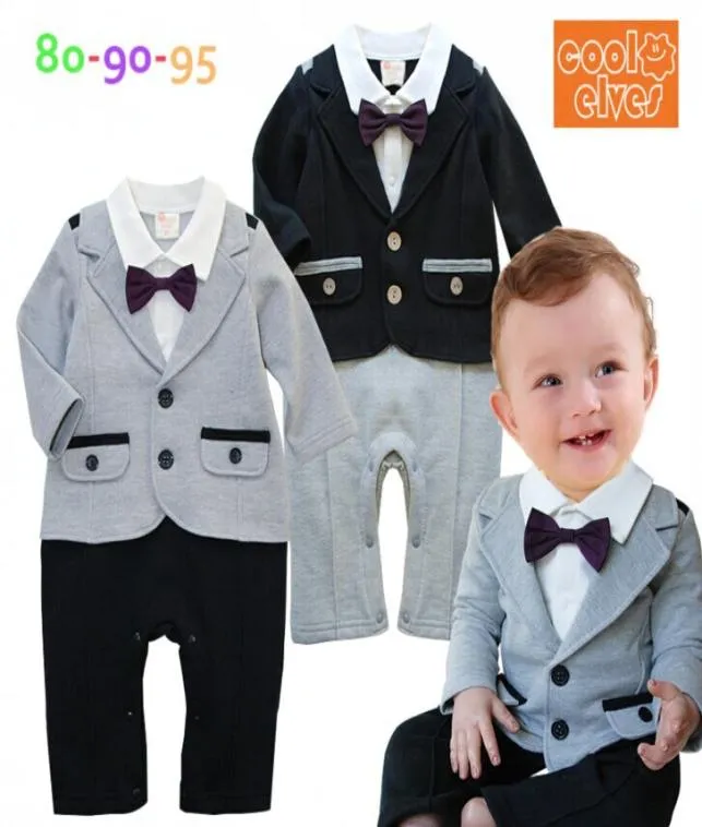 2019 Autumn Baby romper Boys gentleman long sleeve rompers kids relaxation Modelling climb clothes children jumpsuits baby clothin6180070