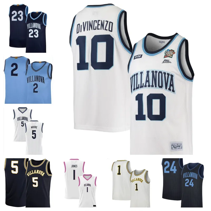 Villanova Wildcats 23 Tyler Burton 43 Eric Dixon 10 Dumont 21 NNanna Njoku 3 Trey Patterson Basketball Jersey 14 Lance Ware 4 Chris ArcidiaCono Custom