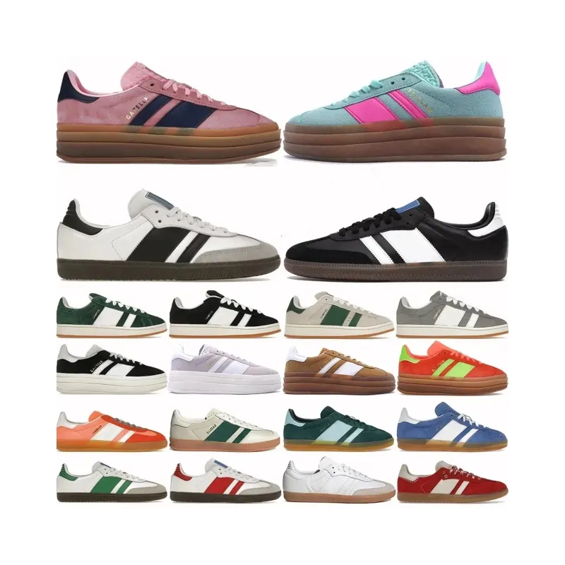 Campus 00s sneakers designer casual skor djärva glödpuls mynta kärna svart vit solen super pop rosa nästan gula kvinnor sport gazelles tränare tränare