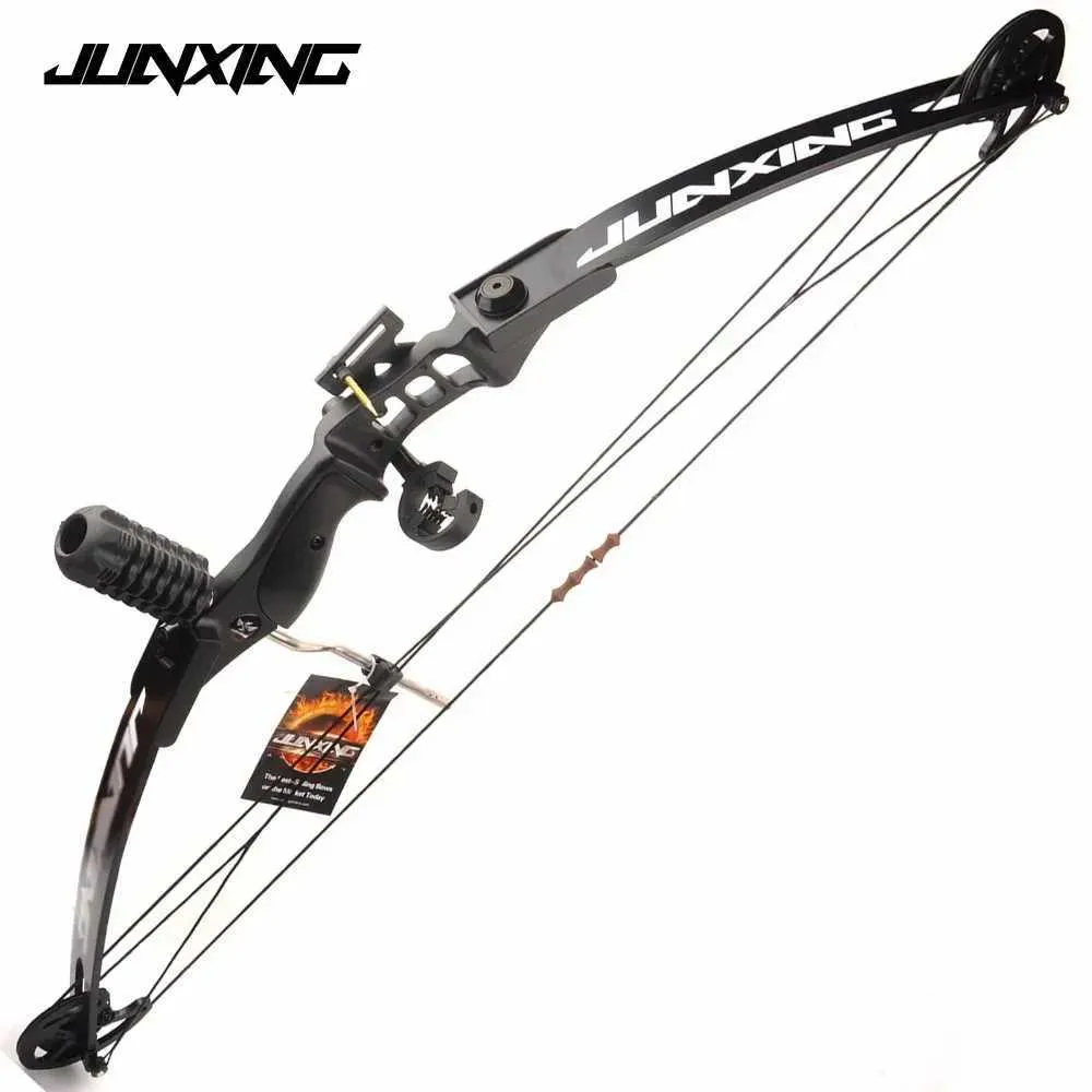 Arrow Arrow Junxing Fish Bow Archery Composite Bow Archery Equipo 30-50 libras Ajustable adecuado para disparar y caza YQ240301