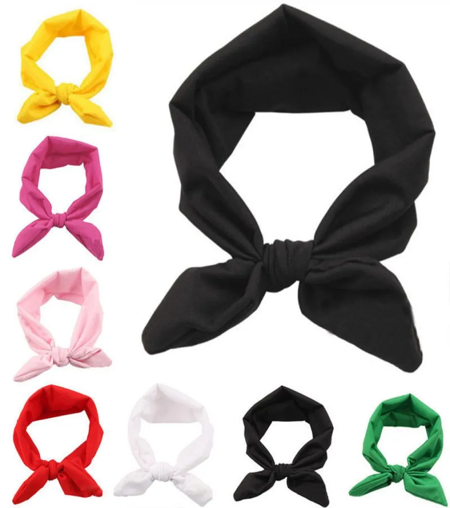 Mode Frauen Yoga Nette Schleife Haarband Turban Geknotet Kaninchen Haarband Stirnband R4862014407