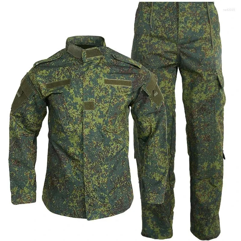 Męskie dresy kamuflażowe zestawy taktyczne mężczyzn Mężczyzn Wojskowy Mundur Outdoor Walka 2 sztuki Worka Suit Sing Pockets Ubranie