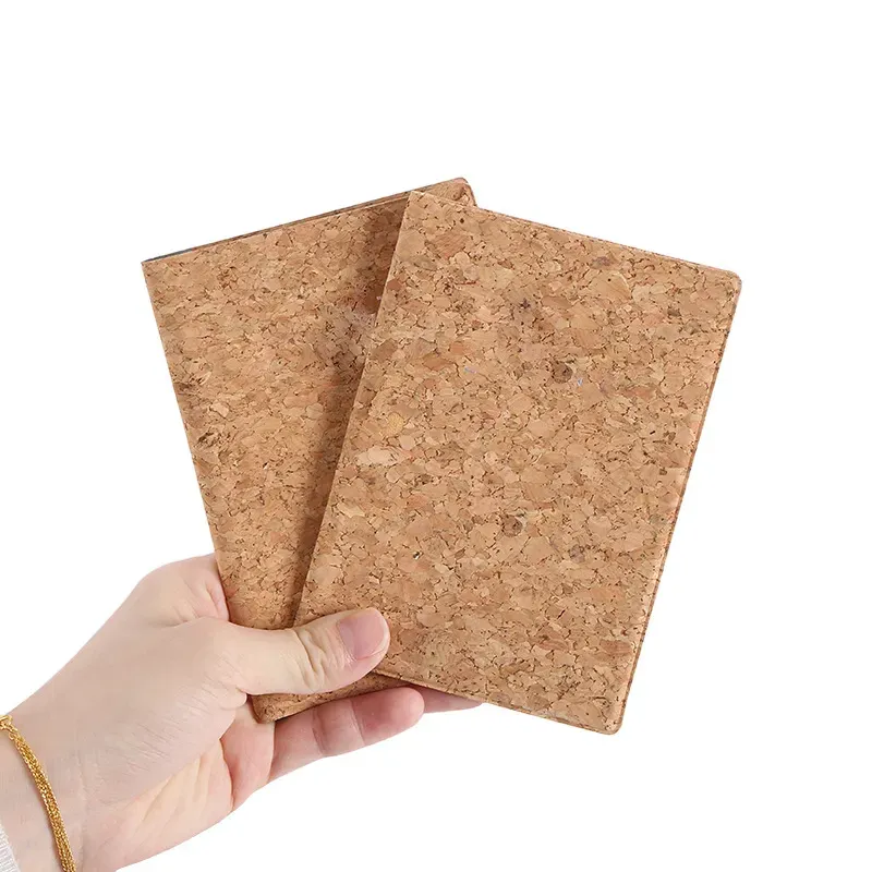 Card Holders Cute Cork Leather Travel Open Short Passport Cover