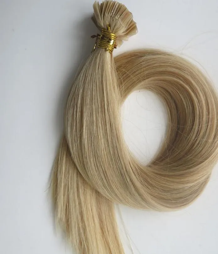 200G 1SET200strands estensioni per capelli piatti predefiniti 18 20 22 24inch 22 Colore marrone remy brasiliano remy cheratina cazzo umano 4562602