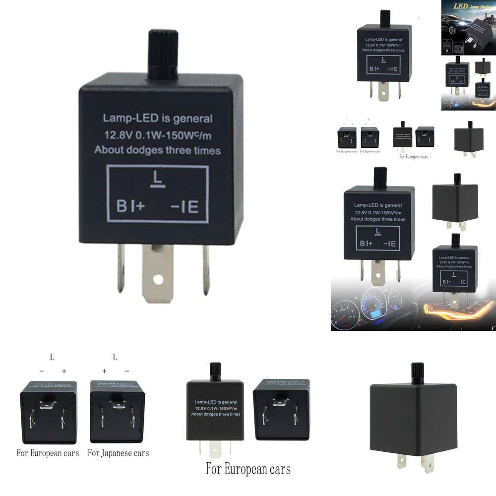 Nieuwe Nieuwe Flash Elektronische LED Verstelbare Flasher Relais Voor Richtingaanwijzer Blinker Cf13 12 V Auto Motor Schakelaar Universele