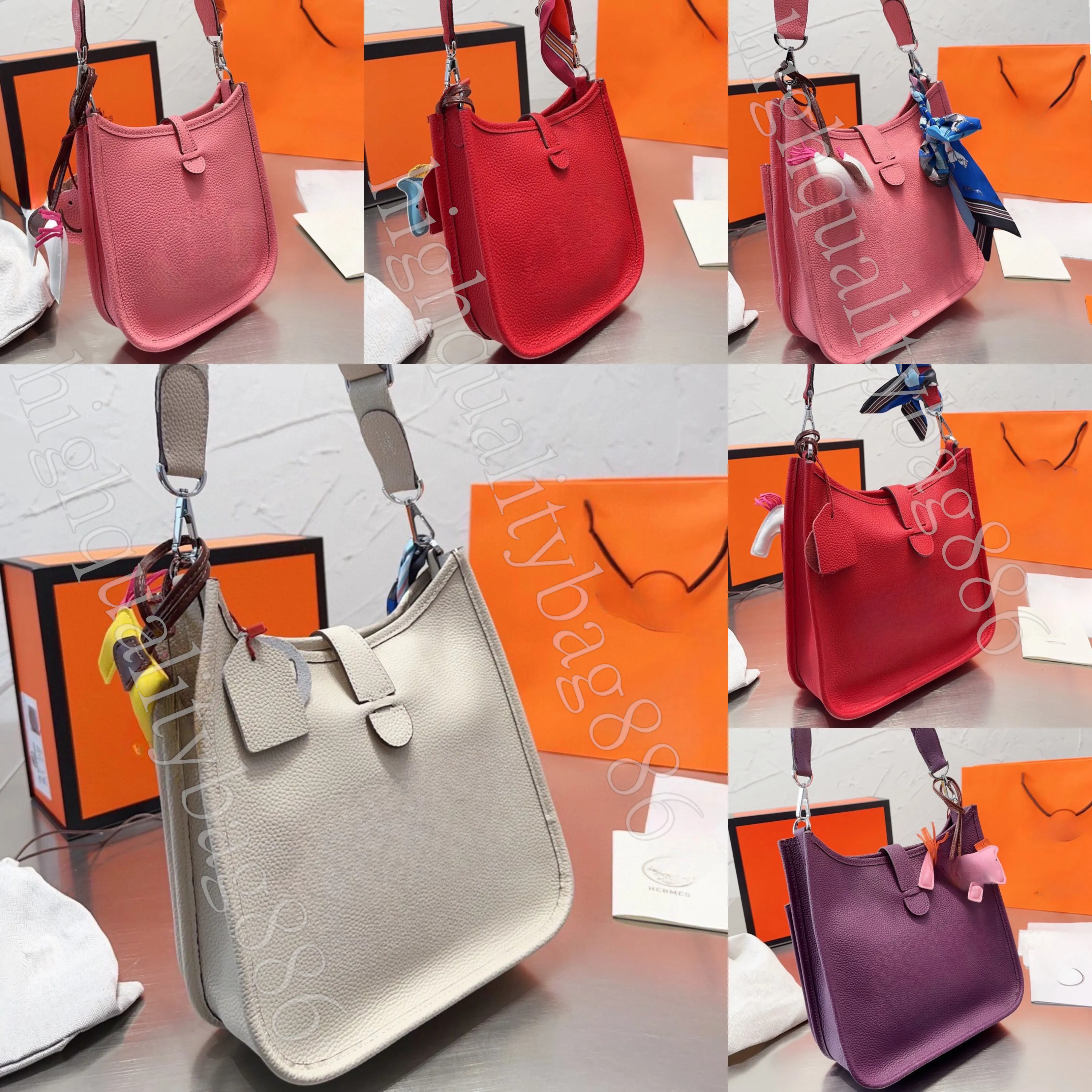 Högkvalitativ designare väska kvinnor crossbody väska fashionabla handväska silver knapptryckning läder och duk axelband axel crossbody väska