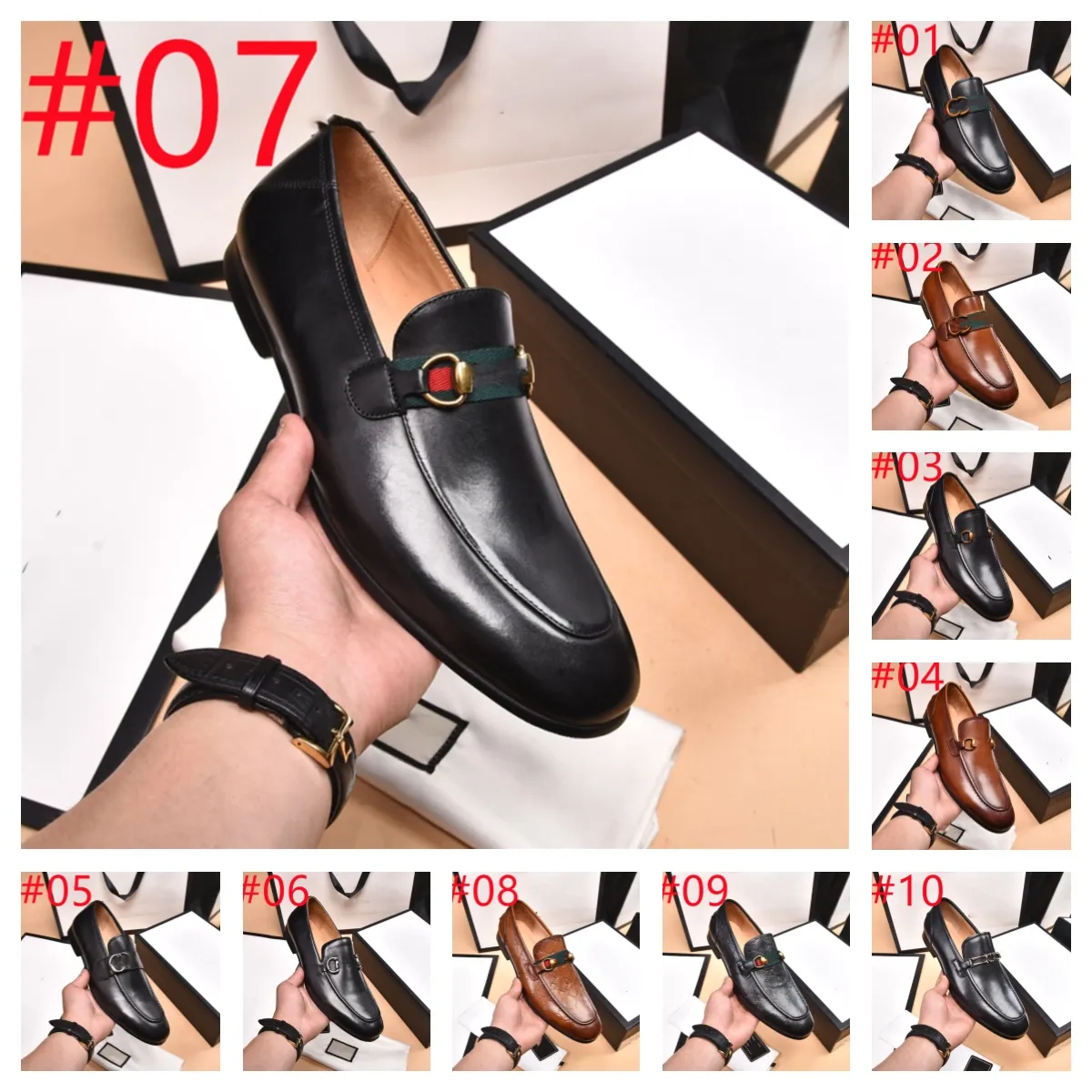 2024 Handgjorda män Party Luxury Patent Shoe for Designer Men italienska Oxfords Shoes Man Slip On Loafers Man Plus Size Point Toe Velvet Shoes Storlek 38-46