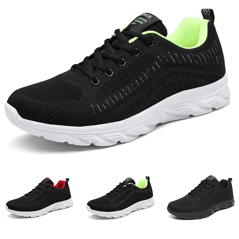 hardloopschoenen zwart wit lichtgroen rood jogging wandelen ademend laag zacht Multi heren sneaker outdoor trainers GAI