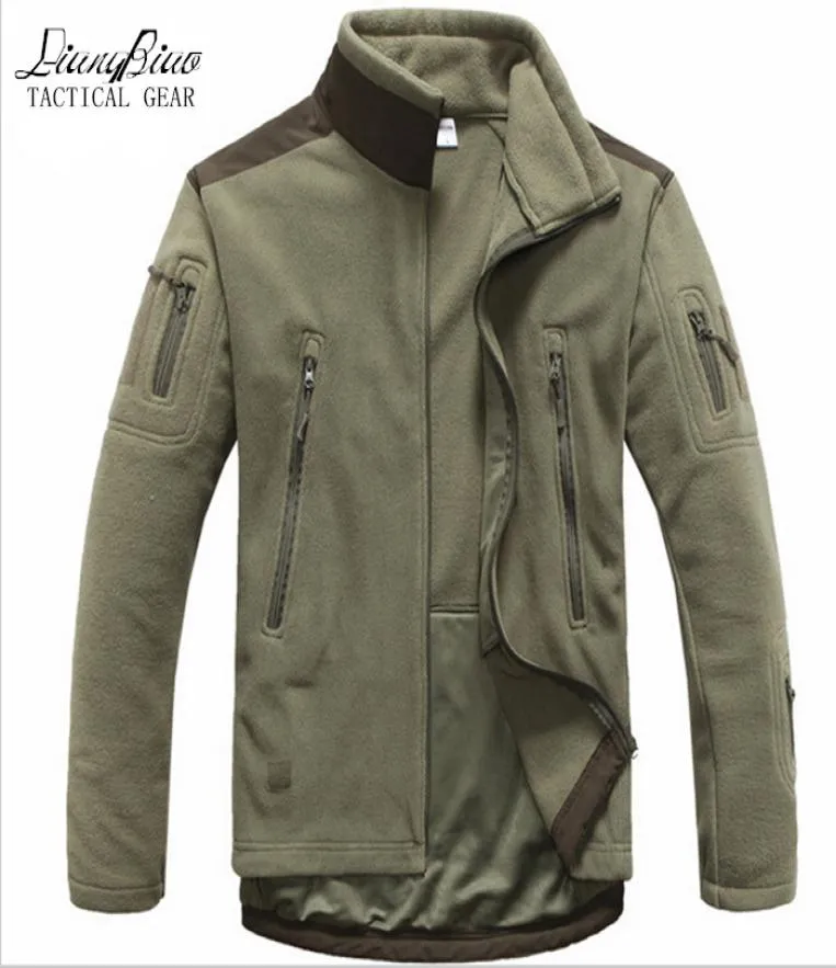 Men039s Giacche Uomo Abbigliamento tattico Autunno Inverno Pile Giacca militare Softshell Hunt Style7090843