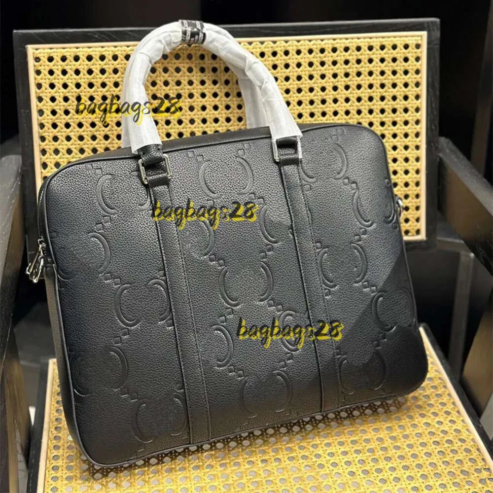 Pastas Laptop Designer grande sacolaLuxury Briefcase Letter Design Bolsa Pasta de couro Grande capacidade Moda Modelo de negócios Bolsa para laptop Muito bom Nice