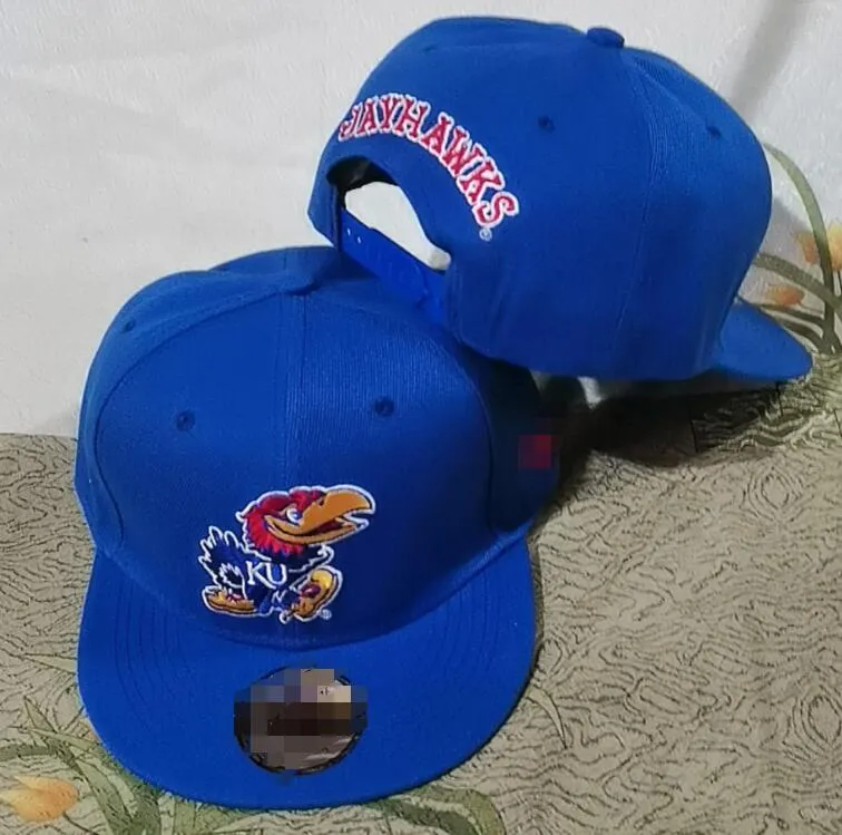 2024 All Team Fan's USA College Baseball réglable Alabama Crimson Kansas Jayhawks Chapeau sur terrain Mix Taille de commande Fermée Flat Bill Base Ball Snapback Caps Bone Chapeau a0