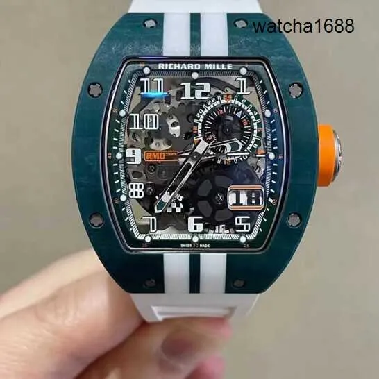 Functional Watch Crystal Wrist Watches RM Wristwatch Series RM029 kolfibermaterial som används singel