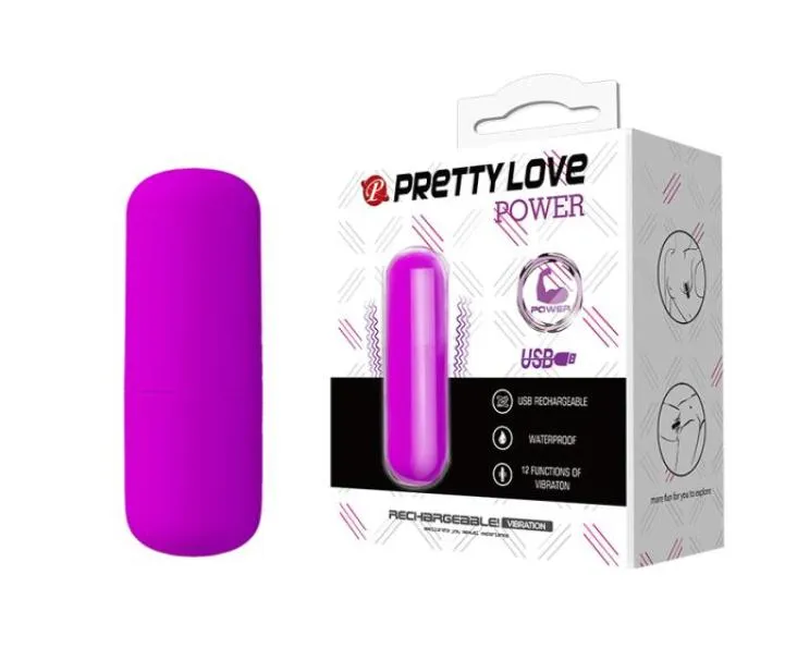 Baile 12 Speed ​​Mini Vibrators Bullet Masaż USB ładowalne zabawki seksualne dla kobiety dorosłe zabawki wibrujące jajko jaja produkty 4856698