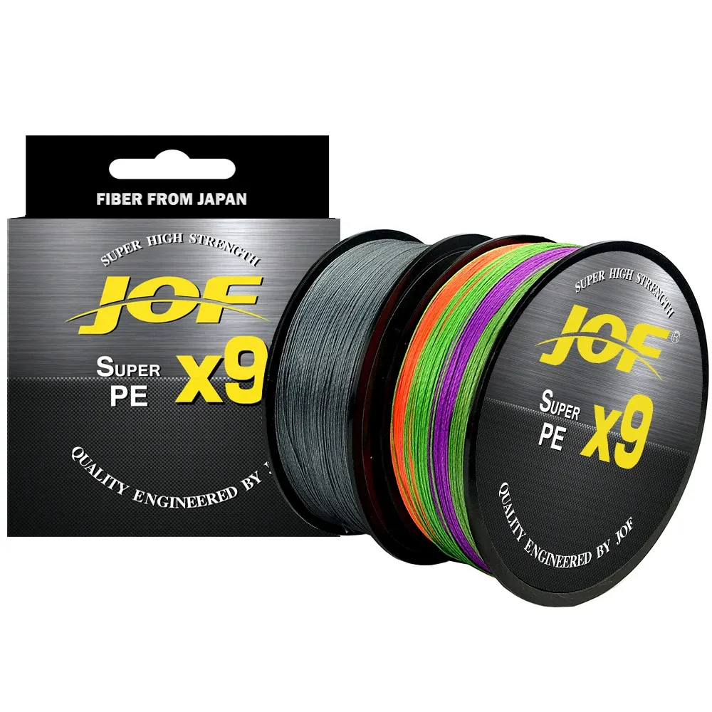 Linjer JOF 9x 300m Spuer Strong 936,3 kg Stronger Pulling Force Fishe Sadd Thin Semifloating Fishing Line