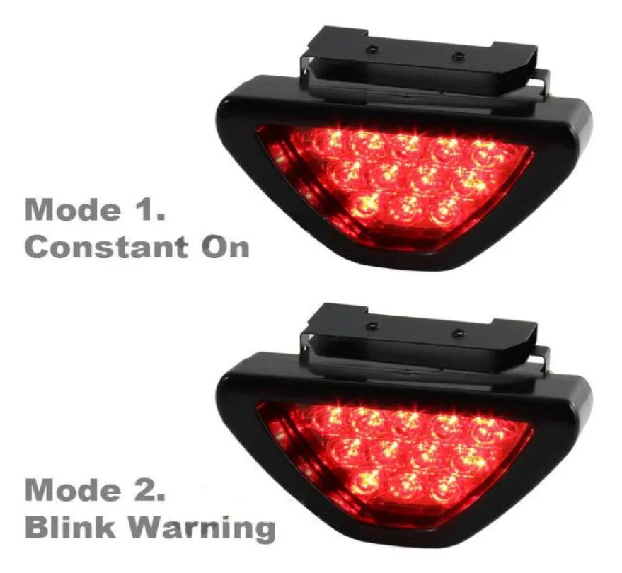 Universal Red Car Vhill 12 LED Tylne tylne hamulec DRL Stop Light Strobe Flash Fog Lamp8353524