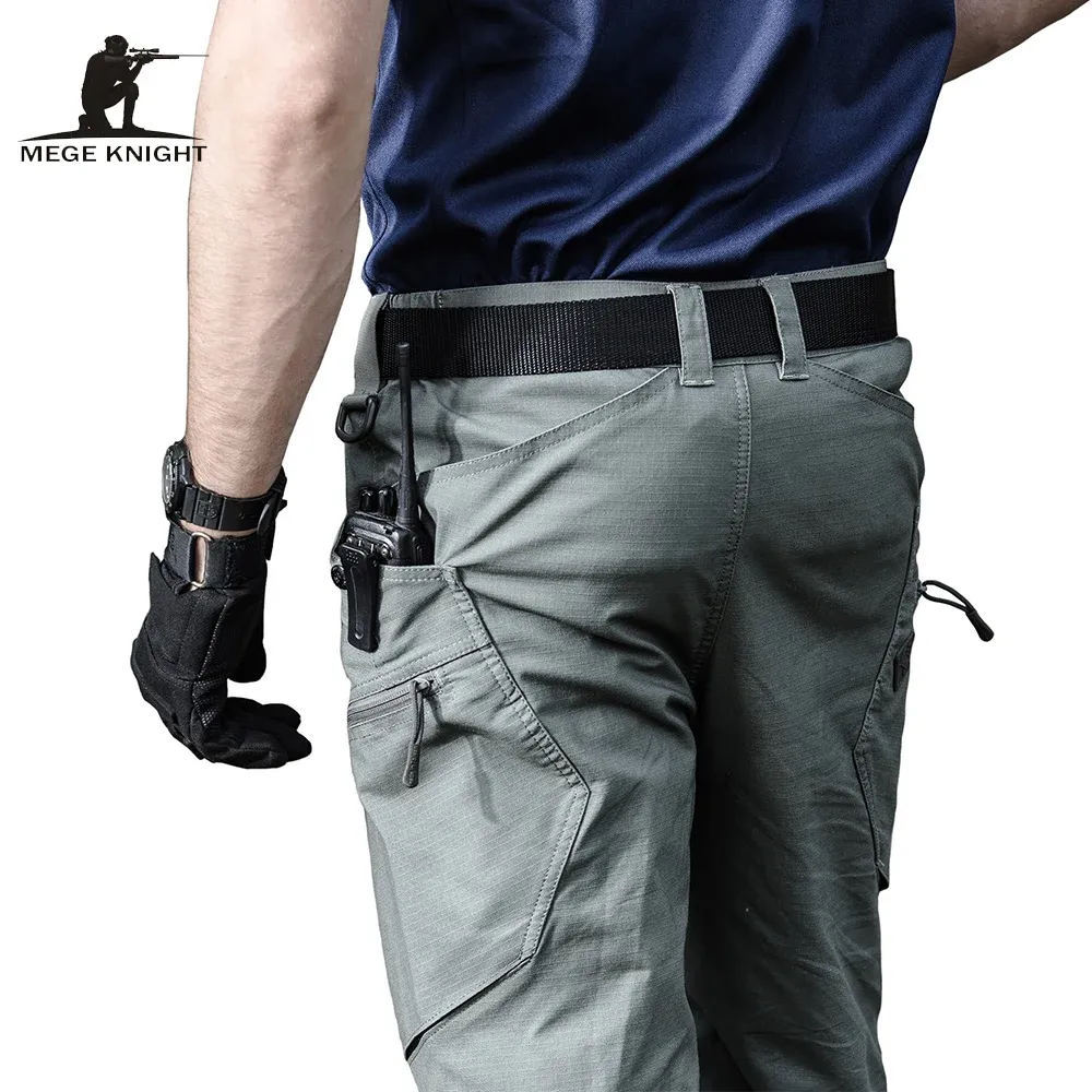 Pantalon Mege marque militaire armée pantalon hommes vêtements tactiques urbains pantalons de Combat multi poches pantalons décontractés uniques tissu Ripstop
