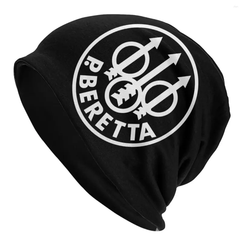 BERETS Vinter Varma motorhuven Femme Knitting Hattar Fashion Military Fan Berettas Gun Logo Beanie Cap Outdoor Ski Beanies Caps For Men Women