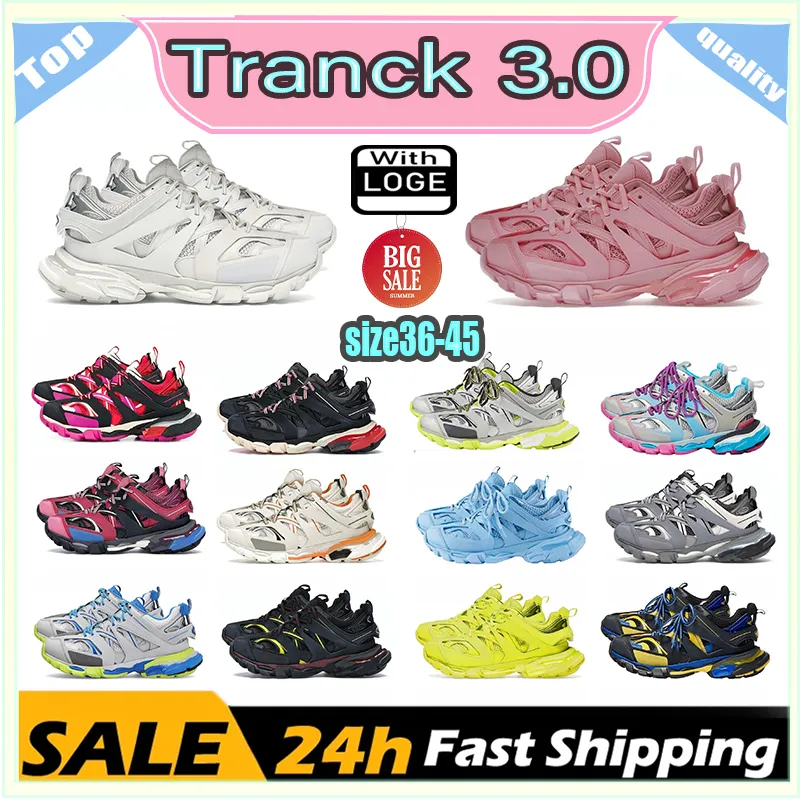 Chaussures de créateurs Track3.0 Runners Casual Chaussure Beige Triple S3.0 Runner Sneaker Pistes les plus chaudes 3 Tess Gomma Paris Speed Platform Sports taille36-45