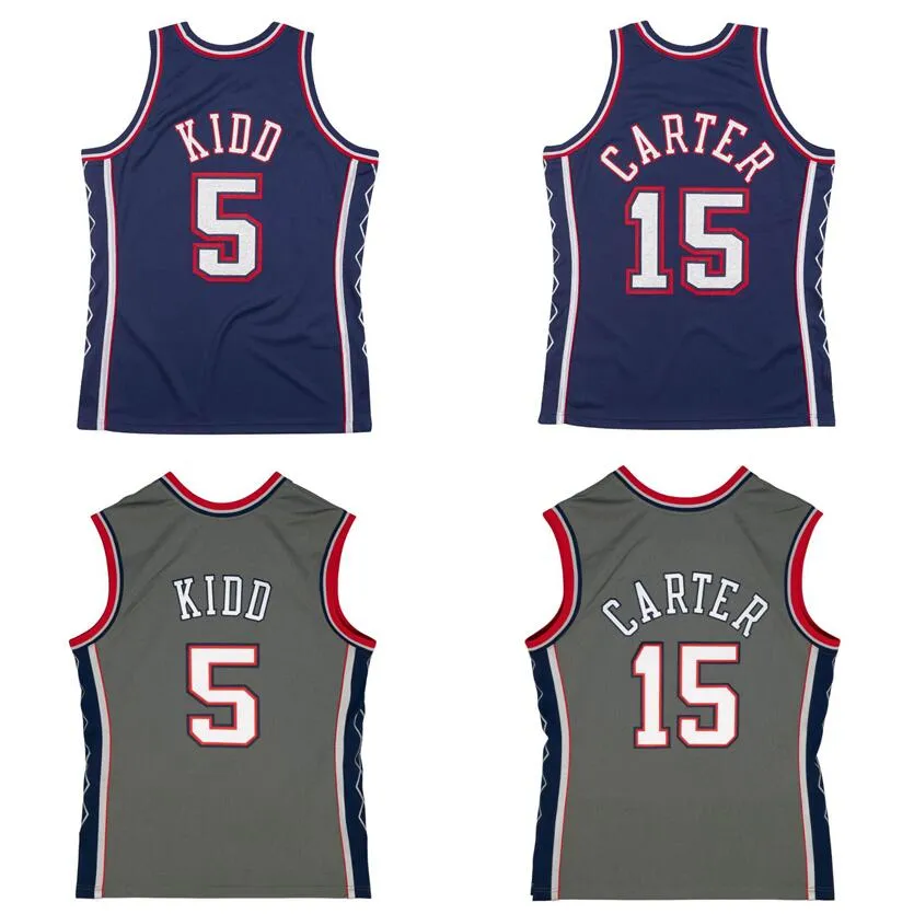 Ed Basketball #5 Jason Kidd #15 Vince Carter 2006-07 Mesh Hardwoods Classic Retro Jersey Men Men Youth S-6xl