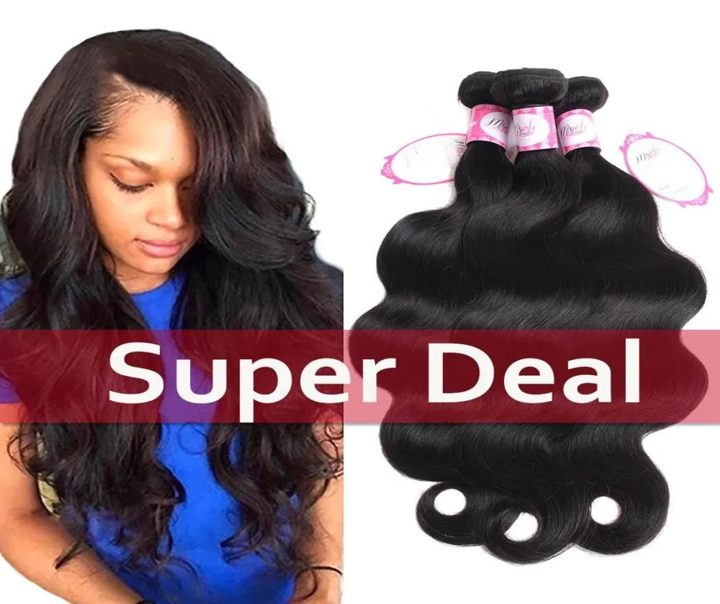 Mink Brazilian Body Wave Wave Deep Wave Wave Wave Hair غير المعالجة بملحقات الشعر البشرية برازيلية مستقيمة نسج Bundle5473343