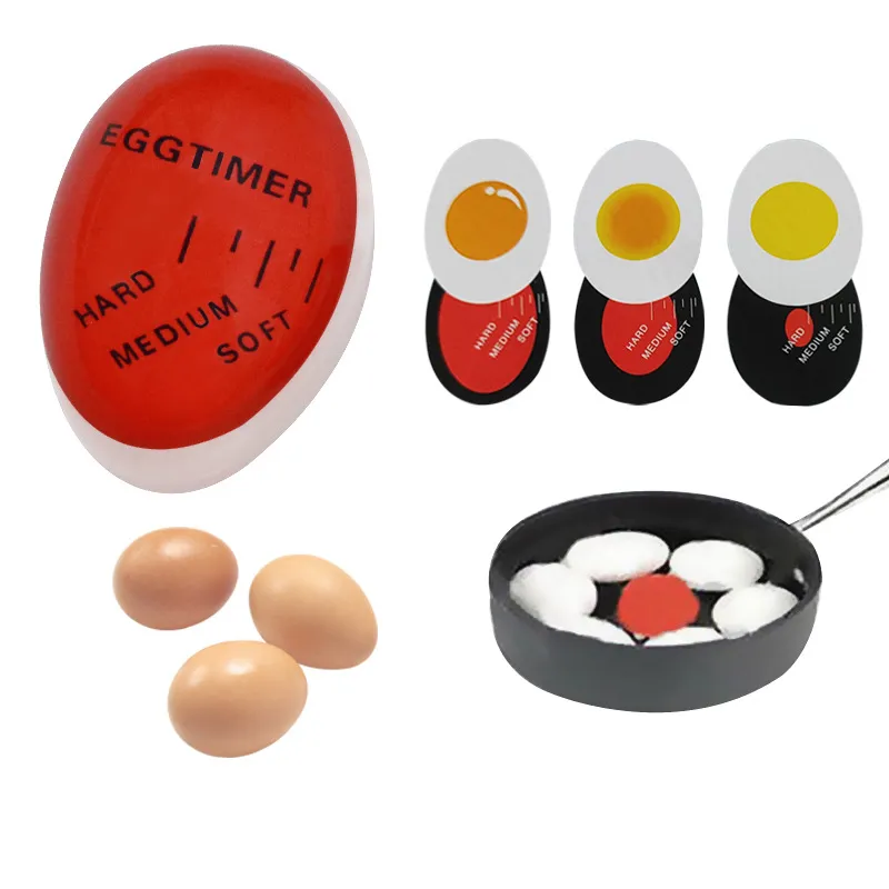 Empfindliches Farbwechsel-Küchengerät-Thermometer, weich, hart, Eierkocher, Timer zum Kochen, FMT2171