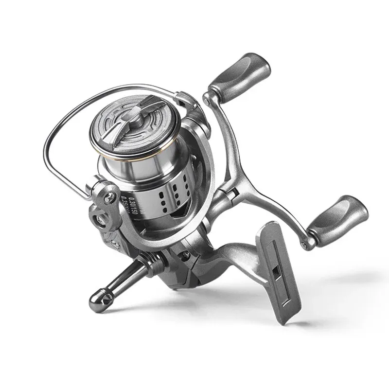 Bobinas Isca LC 2500M Carretel De Pesca Spinning Bobina De Metal Barra Estabilizadora 2 + 1 BB Max Drag 8kg Jogando