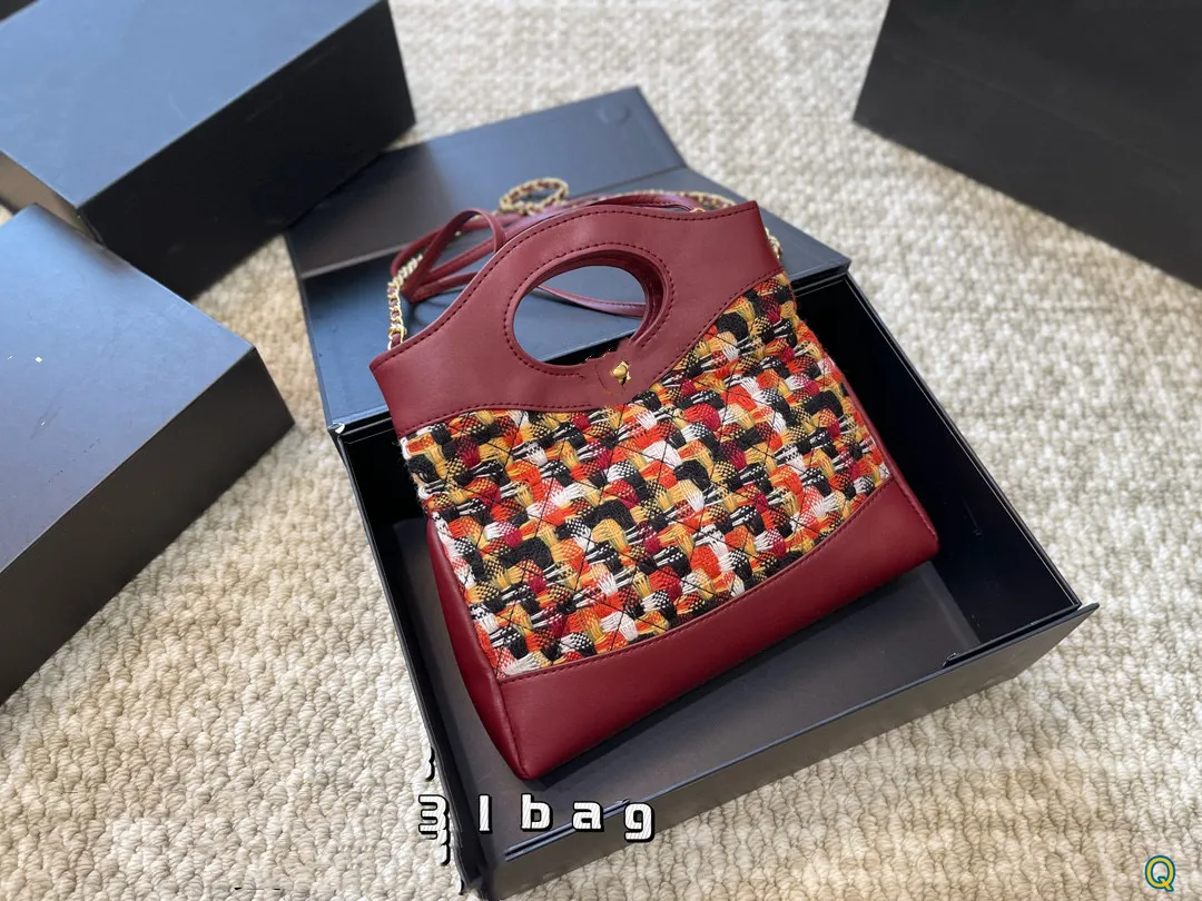 طبعة مصغرة جديدة من الحرف اليدوية ورشة عمل عتيقة 31BAG ورنيش مصمم حقيبة يد حقيبة كروسودي حقيبة كتف مزدوجة