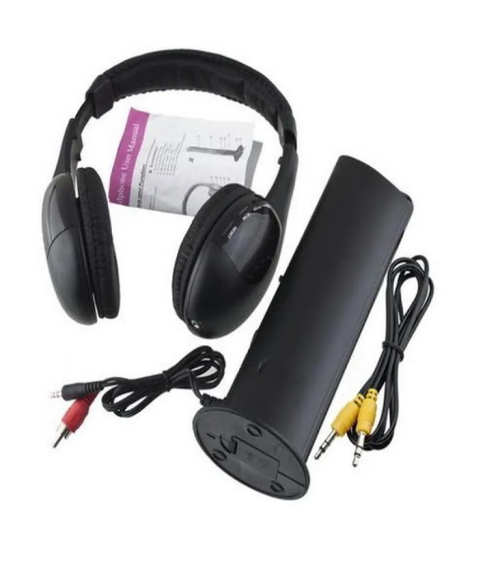 1 pçs 5 em 1 dj gaming hifi sem fio fone de ouvido fone de ouvido rádio fm monitor mp3 pc tv telefones celulares 5575508