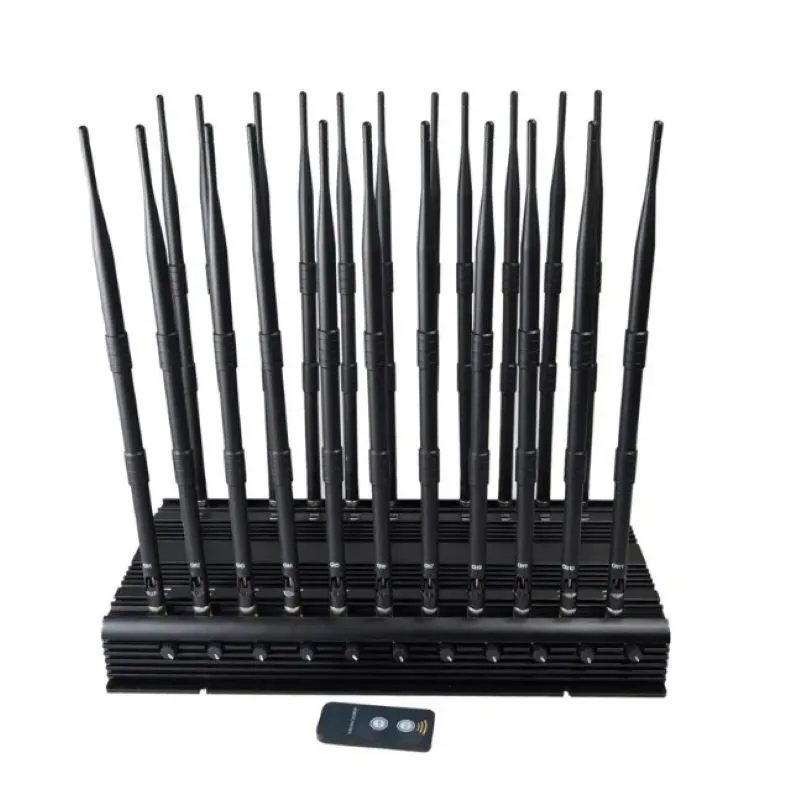 مانع سطح المكتب 22 هوائيات قوي لمنع GPS WiFi Bluetooth UHF/VHF RC315MHZ 433MHZ 868MHZ LOJACK GSM 2G 3G 4G 5G Block ER