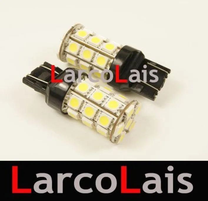 2pcs Beyaz 27 LED 7443 T20 5050 Araba Turn Fren Ters Kuyruk Tek Göstergesi Durdurma Ampul Lamp8673100