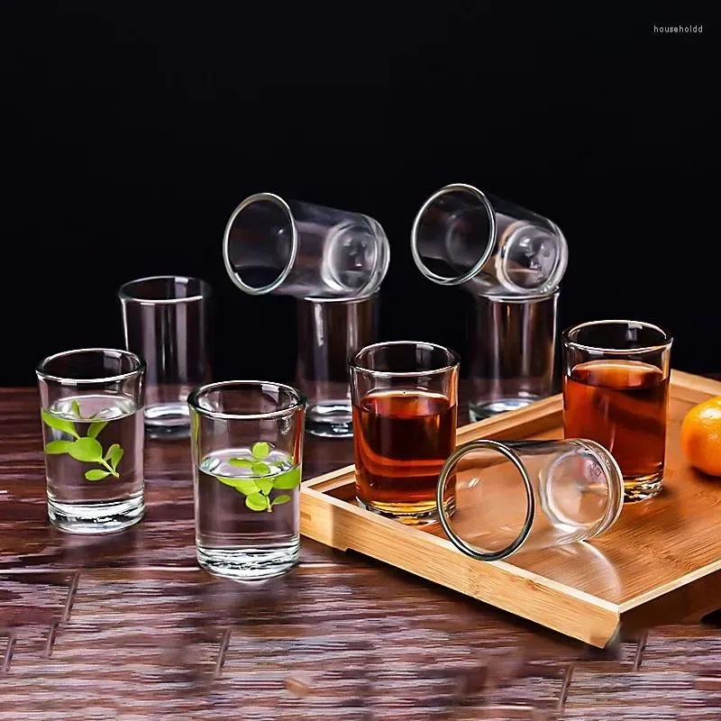 Tasses à thé, à bière, verres entièrement trempés, verre résistant aux chutes, verre Transparent, vente en gros, barre épaisse