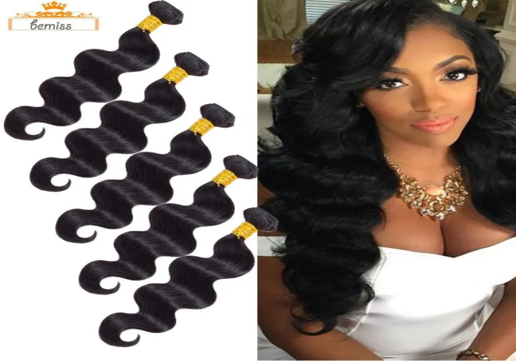 Nertsen Braziliaans maagdelijk haar Body Wave Bundels van echt haar 100 onverwerkte Body Wave haarinslagweefsels 8A Cambodjaans Indiaas Mongools 7672032