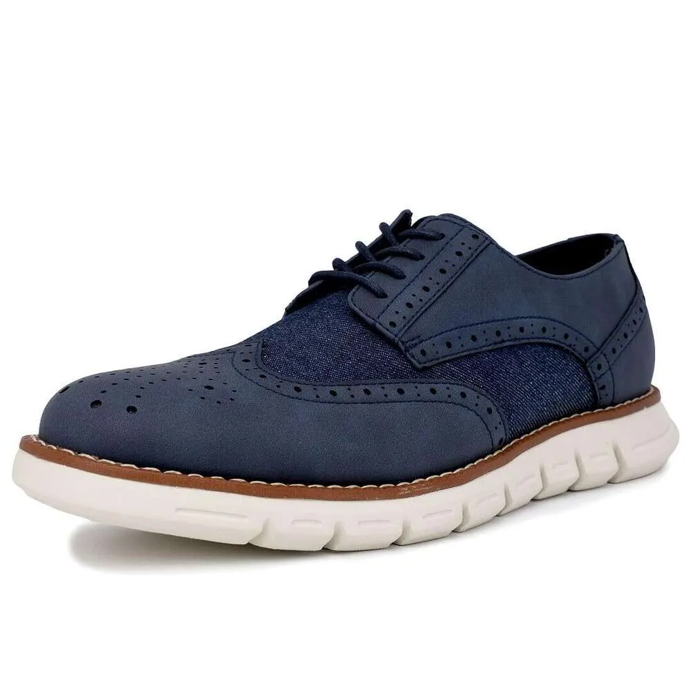 Nautica Wingtip veterschoenen voor heren Dress Walking - Stijlkeuze voor Oxford Business Casual en alledaags comfort