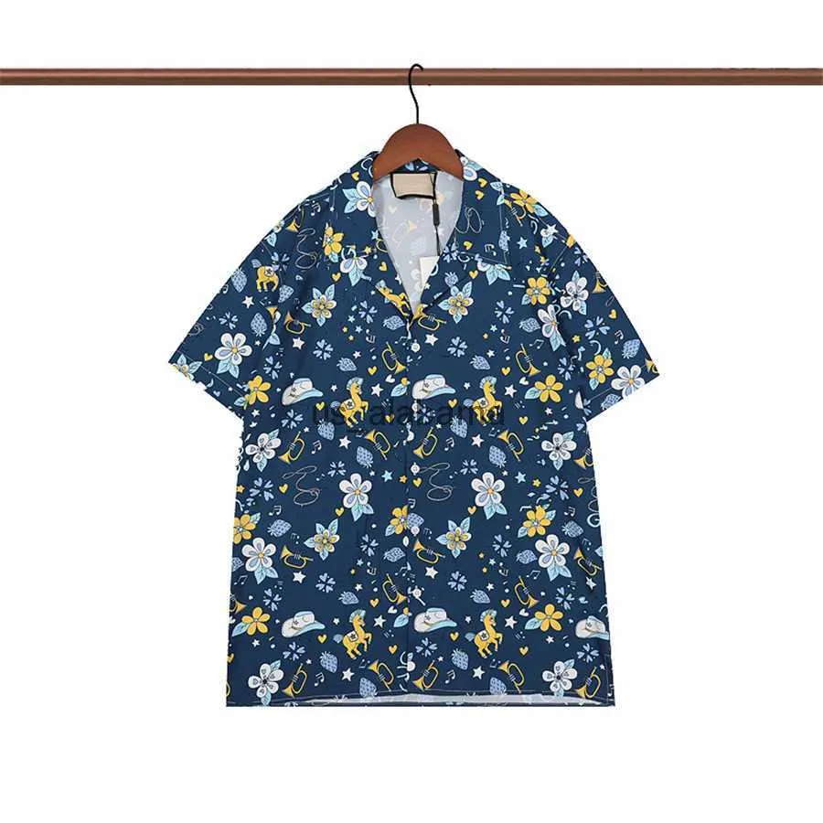 남자 티셔츠 남자 디자이너 블라우스 연회 셔츠 새로운 패션 하와이 슬릭 볼링 셔츠 남성 플러스 드레스 셔츠 여름 짧은 240301