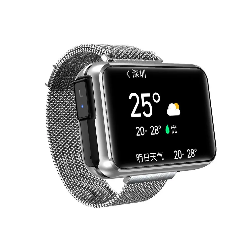 Bracelet intelligent Bluetooth casque parler fréquence cardiaque sang oxygène pression artérielle pleine touche météo T91 bracelet intelligent