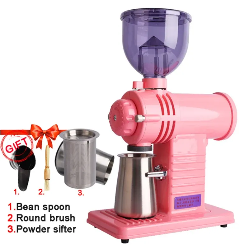 Tools N520 Electric Coffee Grinder 110220V Household Hand Punched Coffee Bean Grind machine Titanium Alloy Steel Knife Grinding Disc