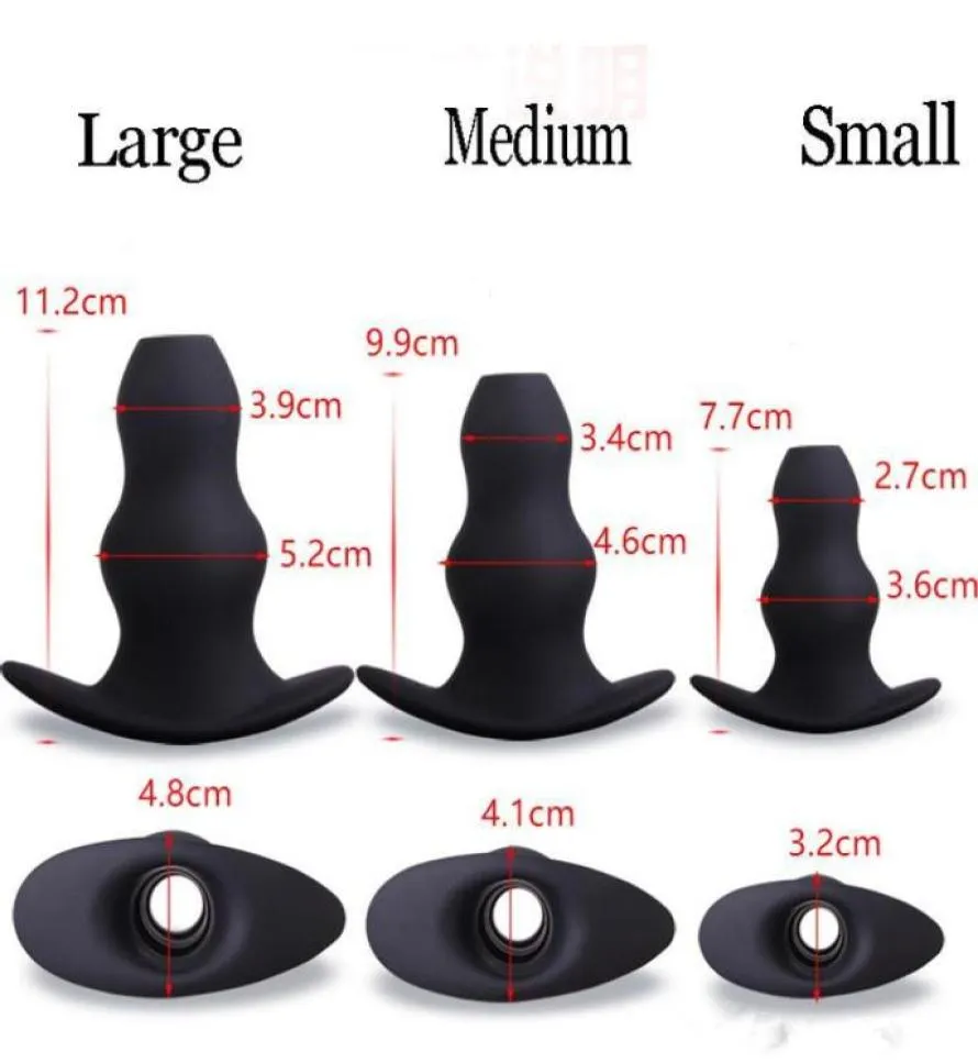 Plugue anal oco espéculo anal macio silicone buttplug g spot ânus plugues enema limpeza anal brinquedos sexuais para homens e w1591349