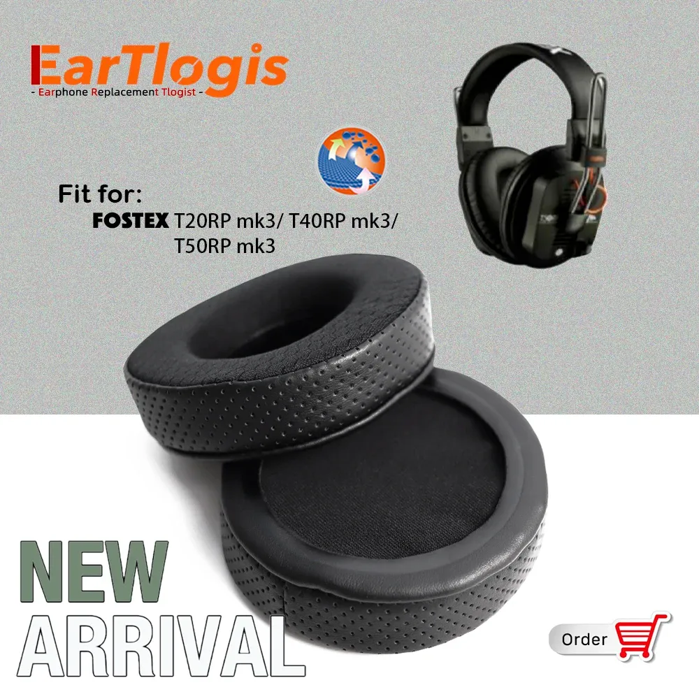 Accessories EarTlogis New Arrival Replacement Ear Pads for Fostex T20RP mk3/ T40RP mk3/ T50RP mk3 Headset Earmuff Cover Cushions Earpads