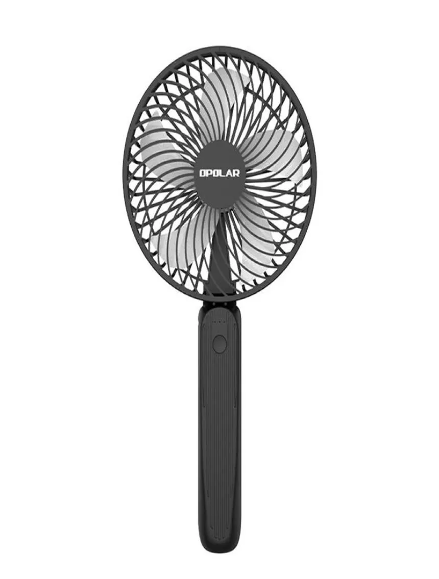 Elektriska fläktar Portable Handheld Fan 6500mAh Battery Drived USB uppladdningsbar personlig hand hållen för inomhus utomhus Travelectric1366619