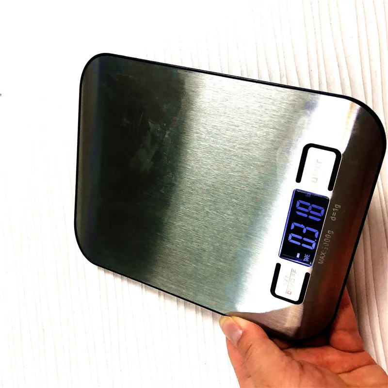 Badrums digitala vägningsskalor Mätning av matkök Bakning Skala Vikt Balans Hög Precision Mini Elektroniska fickskalor 5 kg/1G