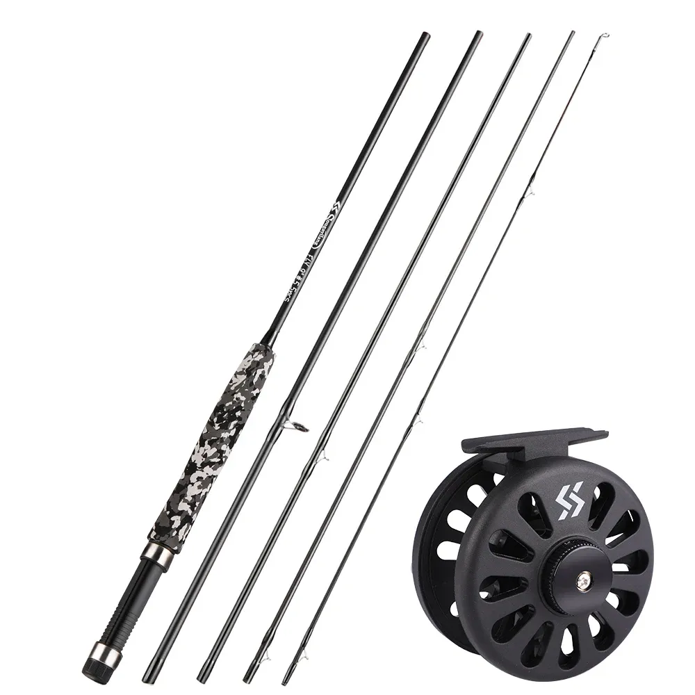 Fly Fishing Sougayilang Carbon Rod & Reel Set 5/6x5x100 For Trout, Perch,  Flyway, And Leisure Fishing From Smoktechvape, $14.18