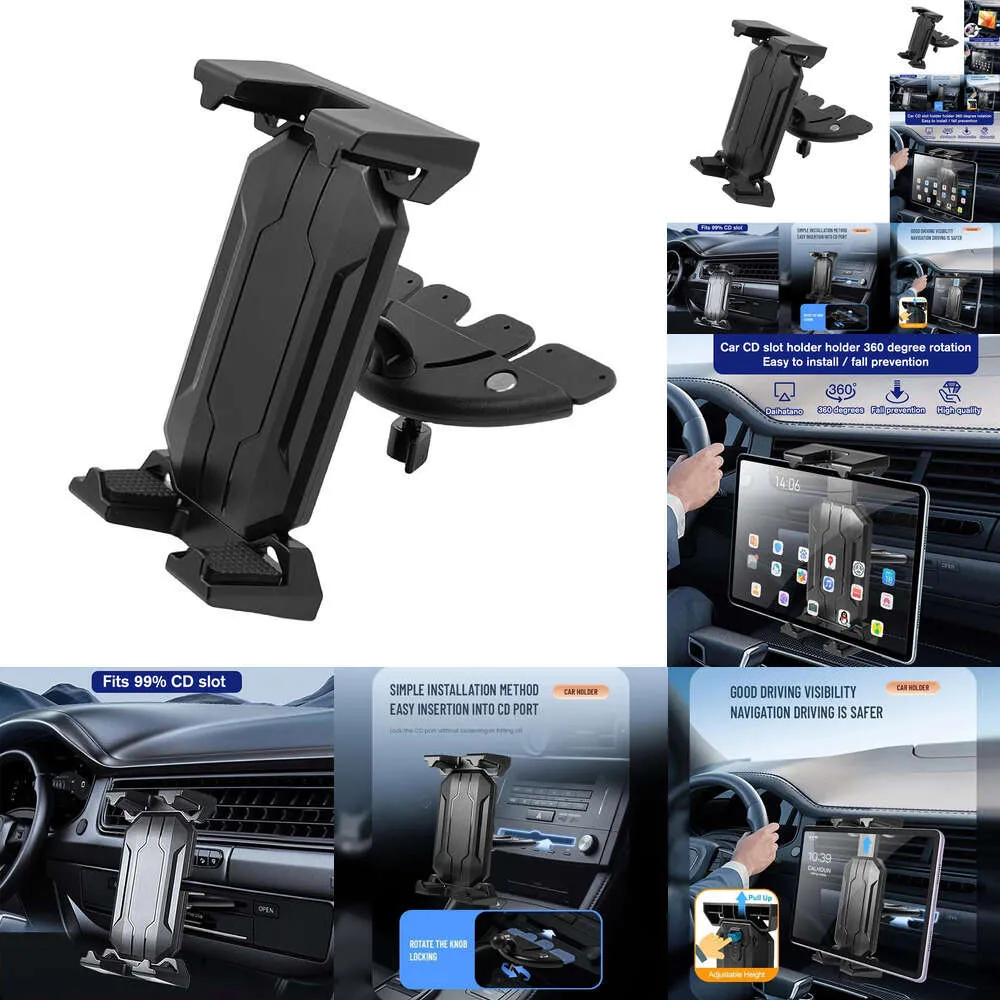 New New New CD Slot Mount Stand 2 In 1 Tablet Mobile Phone Holder One-Handed Operation Car Interior Accessories 1Pc
