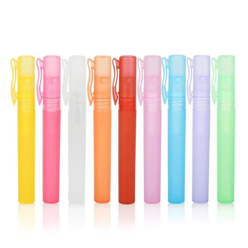 Verpackungsflaschen Großhandel 10 ml Mini-Stift pro Flasche Sprühprobe Kleine leere Behälter Düfte Zerstäuber Nachfüllbare Bottlees Drop Dhqg1