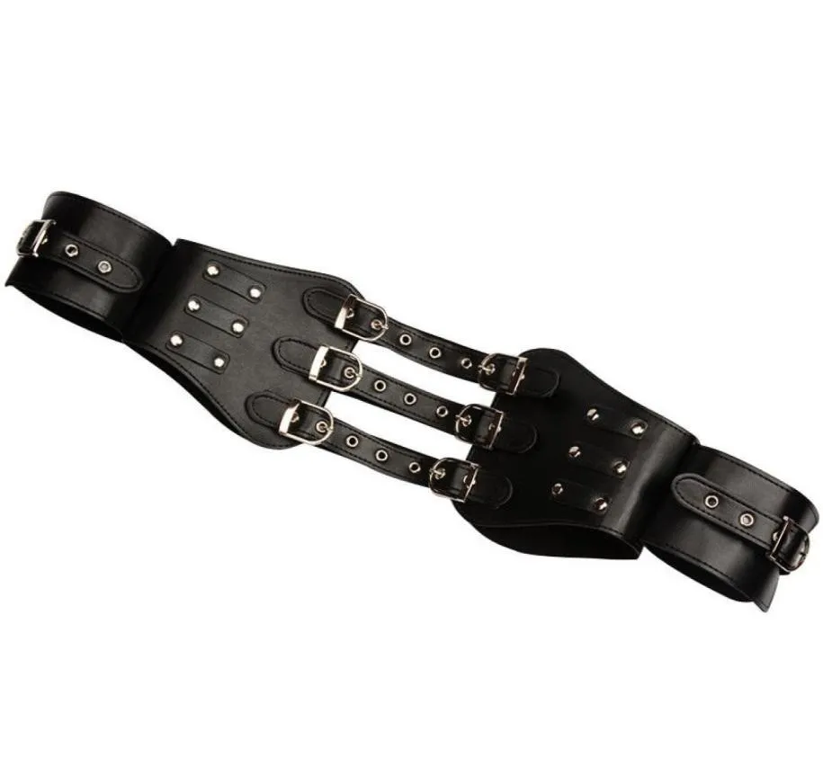 Bondage corps harnais bras liant taille dragonne manchette ensemble biceps restrictions fétiche R788966714