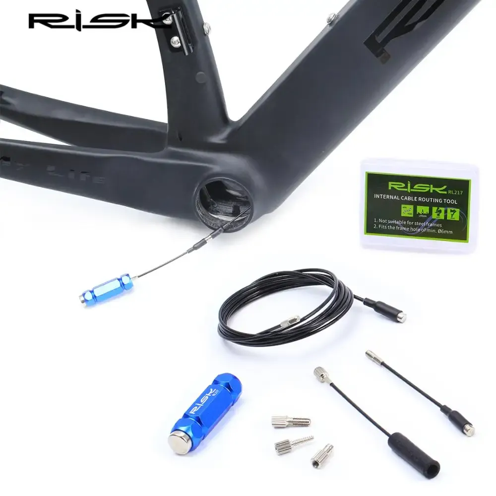 Outils Risquez MTB / vélo de route Tool de routage des câbles internes pour le cadre de bicyclette Shift Hydraulic Wire Shifter Inside Cable Carbone Fibre Cadre