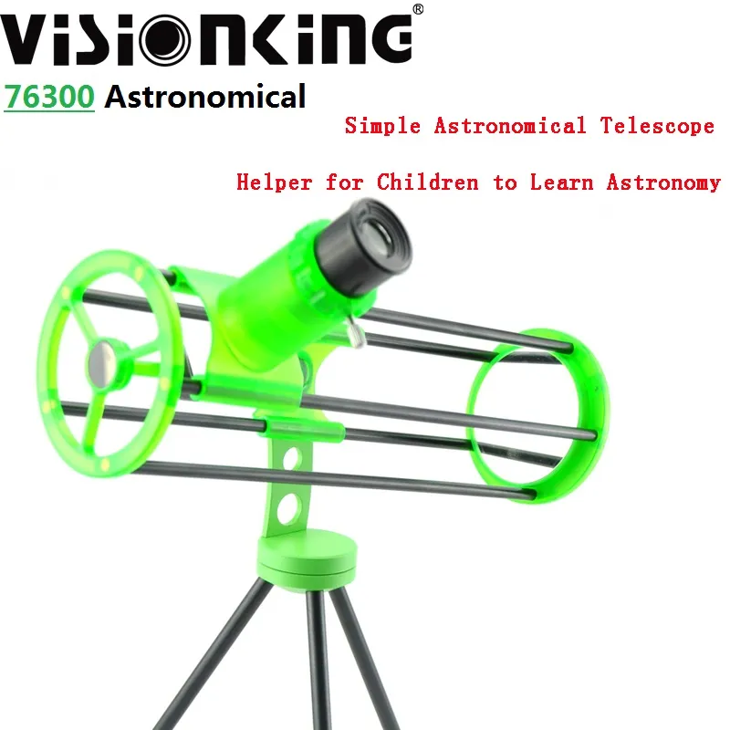 Visionking 30X 어린이 76300 Space Newtonian Reflector 천문학적 망원경 학생 과학 실험 시뮬레이션